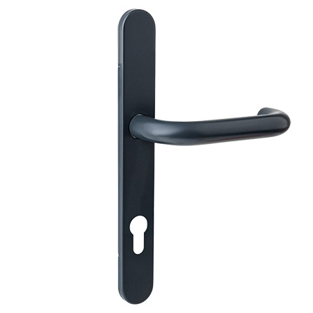 Купить дверные ручки apecs Ручки на планке hp-85.2703-inox/304-grdm (ral 7024) в Гомеле в магазине Бастион